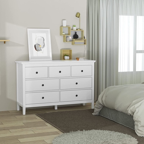 white 7 drawer modern dresser with solid wood legs white 7 drawer modern dresser with solid wood legs