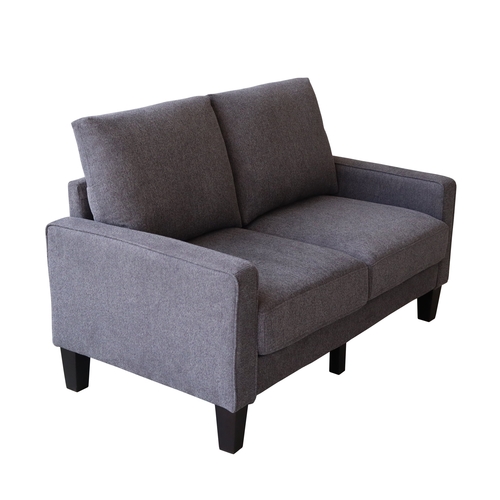 modern living room furniture loveseat in dark grey fabric modern living room furniture loveseat in dark grey fabric
