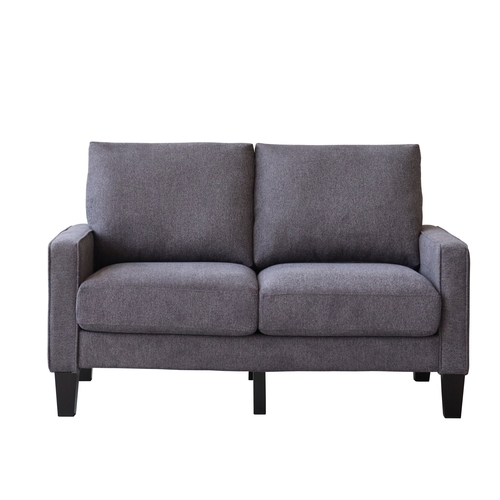 modern living room furniture loveseat in dark grey fabric modern living room furniture loveseat in dark grey fabric