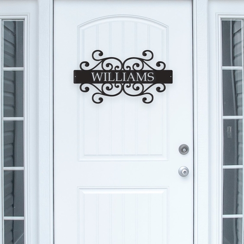 family name metal wall art/decor family name metal wall art/decor