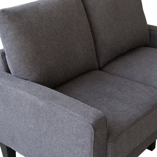 modern living room furniture loveseat in dark grey fabric modern living room furniture loveseat in dark grey fabric